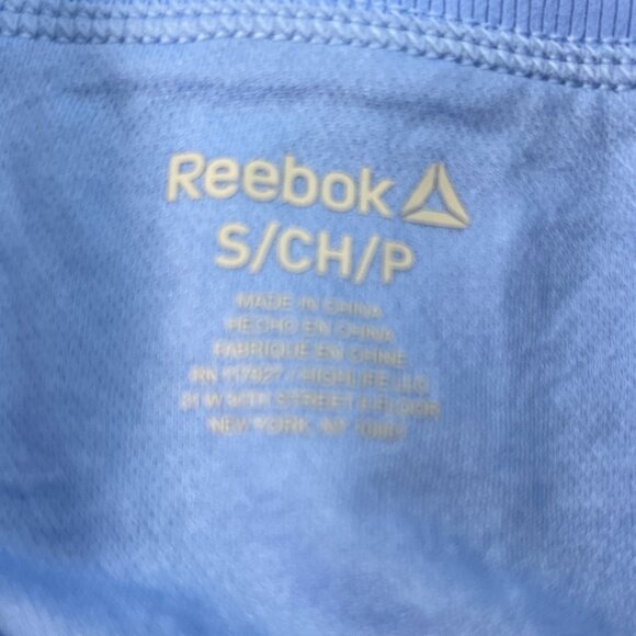 Reebok Womens Slim Fit Geometric Blue Pattern Shorts Size S- NEW - Picture 5 of 7